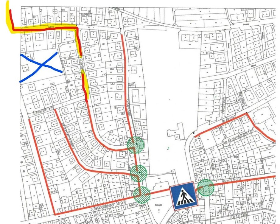 Schulwegeplanänderung Lorscher Weg